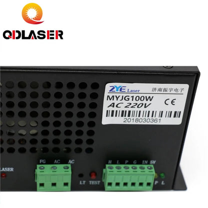 QDLASER MYJG-100 LED 100W Co2 Laser Power Supply for Co2 Engraving & Cutting Machine Laser Tube