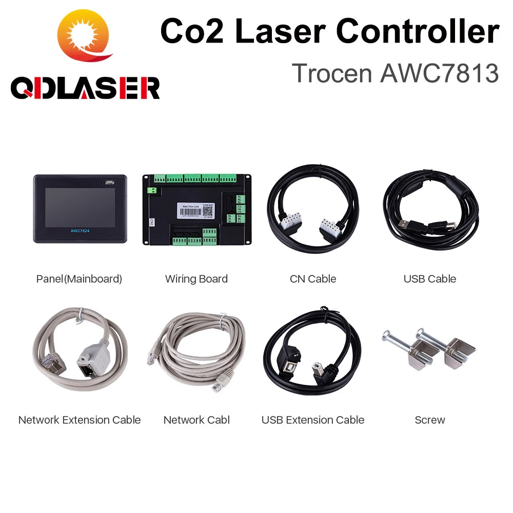 QDLASER Trocen AWC7813 Co2 laser controller DSP systemUpgrade AWC708S For AWC708s / AWC708c Lite/AWC708c plus/RD6442G/RD6445G
