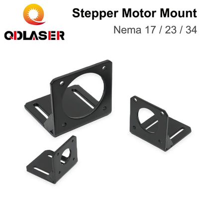 QDLASER Stepper motor base bracket For NEMA17 NEMA23 NEMA34 Stepper Motor Aluminum Fixed Seat Fastener mounting Bracket Support
