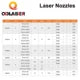 QDLASER C Type TQ Laser nozzles Dia.32 H15 Single Layer Chrome-Plated Double Layers Caliber 0.8-5.0mm for Cutting Head