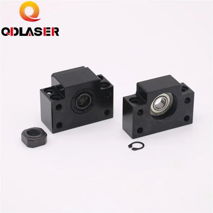 QDLASER BK20 BF20 Ballscrew Fixed Side End Supports Set for SFU2505 SFU2510 Ballscrew Liner Guides Machine CNC Parts holder