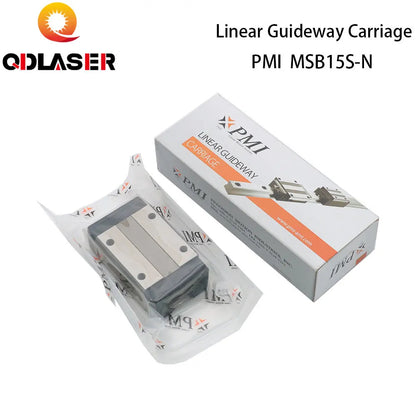 QDLASER Taiwan PMI Linear Guideway Carriage Block MSB15S-N for CO2 Laser Engraving Cutting Machine