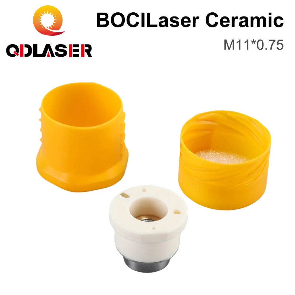 QDLASER BOCI Laser Ceramic Body Dia.41mm M11 High 34mm Nozzle Holder Ring for High Power Fiber Cutting Head BLT420 BLT641