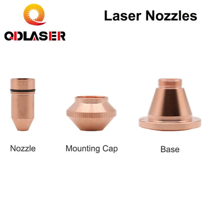 QDLASER Bullet Laser Nozzle Single/Double Layer Caliber 0.8 - 4.0 For CINCINNATI Lasermech Fiber Laser Cutting Machine 1064nm