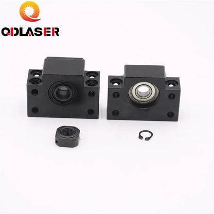 QDLASER BK12 BF12 Ballscrew Fixed Side End Support Set for SFU1605 SFU1604 CNC Machine Parts holder