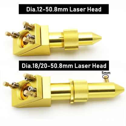 QDLASER CO2 Laser Lens Head Mirrors Mount Set for 2030 4060 K40 Laser Engraving Cutting Machine