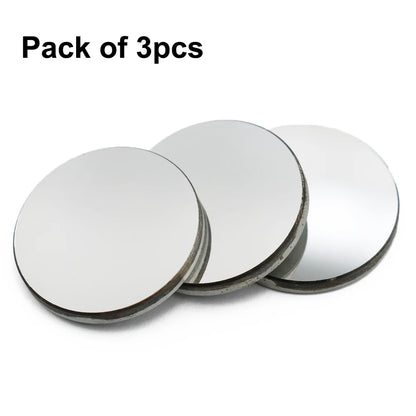 QDLASER CO2 Laser Mirror 3Pcs Mo Mirror Dia.15 19.05 20 25 30 38.1mm Thickness 3mm for CO2 Laser Cutting Engraving Machine