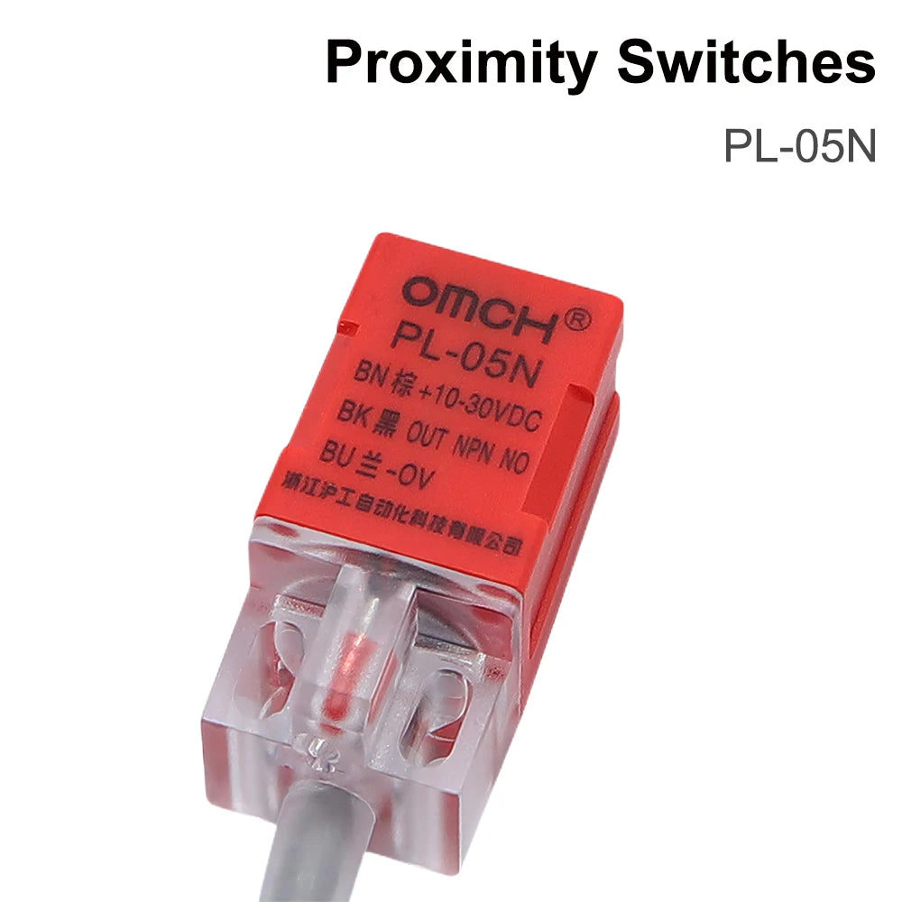QDLASER OMCH Proximity Sensor Switch Inductive PL-05N 5mm NPN Out DC10-30V Normal Open NEW for Laser Cutting Machine