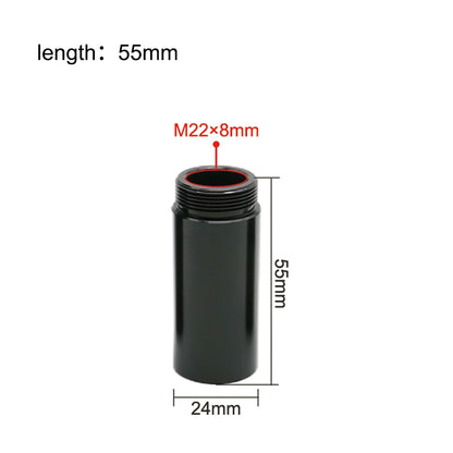 QDLASER CO2 laser head extension tube Extension Ring Suit Laser head O.D.24mm Lens Tube for CO2 Laser Cutting engraving Machine