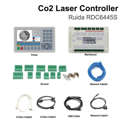 QDLASER Ruida RDC6445 RDC6445G/S Controller for Co2 Laser Engraving Cutting Machine Upgrade RDC6442 RDC6442G Controller Cricut