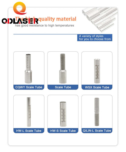 Handheld Laser Welding Nozzle Connector Fixed Scale Tube for WSX CQWY HW QILIN Handheld Welding Head Machine M16 M8 M10 Thread