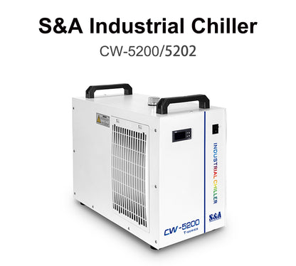 QDLASER CW5200 CW5202 S&A Water Chillers Industrial air water cooler for CO2 Laser Engraving Cutting Machine Cooling