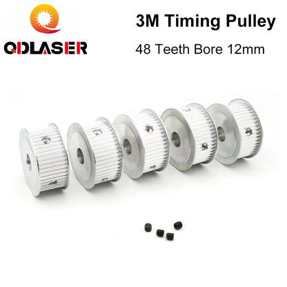 HTD 3M 48 Teeth Timing Pulley for CO2 Laser Cutting Machine - High Precision