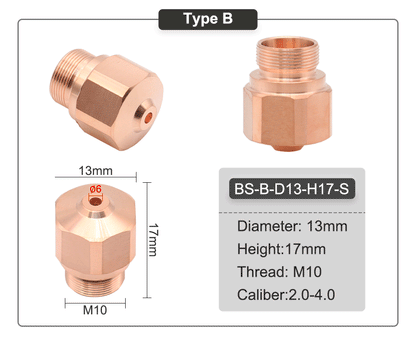QDLASER HK08 HK10 HK12 HK15 HK17 HK20 HK25 HK30 Laser Nozzles for OEM Fiber Laser Cutting Machine