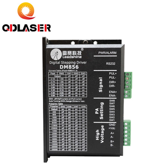 QDLASER Leadshine 2-Phase Stepper Motor Driver 220V DM856 for Laser Engraving Machine