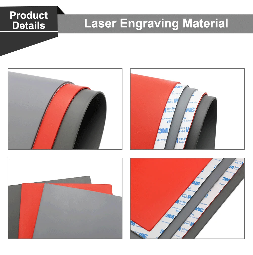 QDLASER Rubber Mat Laser DIY Engraving Materials for Laser Engraving & Marking Machine The DIY Printing and Engraving Materials