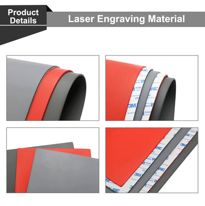 QDLASER Rubber Mat Laser DIY Engraving Materials for Laser Engraving & Marking Machine The DIY Printing and Engraving Materials