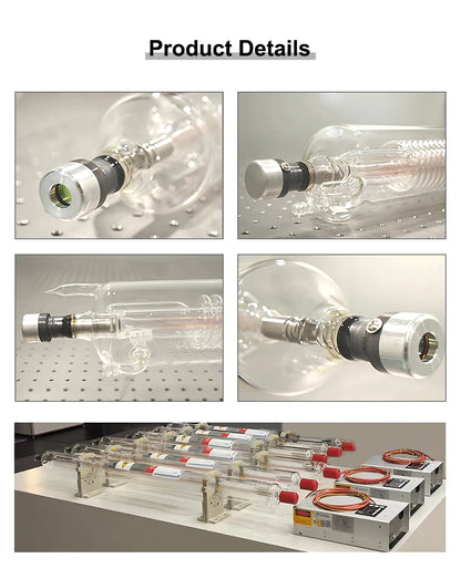 QDLASER Reci W1/T1 75W-90W CO2 Laser Tube Diameter W1 80mm/ T1 65mm for Co2 Laser Engraving and Cutting Machine S1 Z1