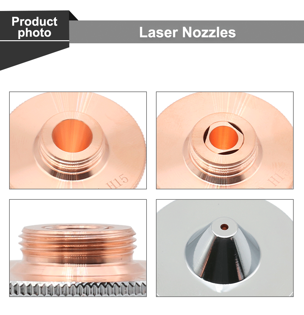 QDLASER C Type TQ Laser nozzles Dia.32 H15 Single Layer Chrome-Plated Double Layers Caliber 0.8-5.0mm for Cutting Head