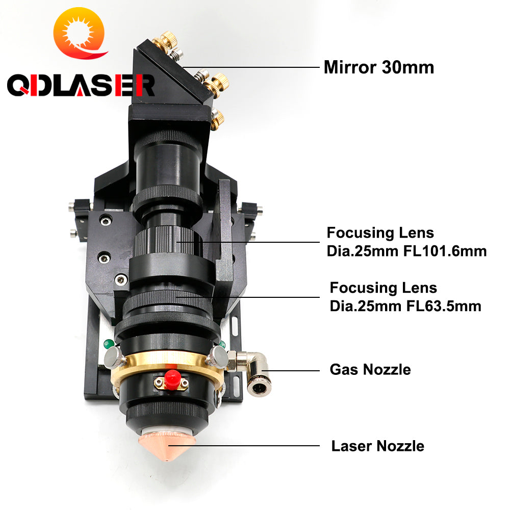 QDLASER 150-500W CO2 Laser Cutting Head Metal Non-Metal Hybrid Auto Focus for Co2 Laser Cutting Machine
