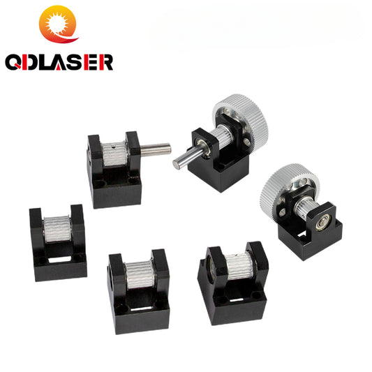 QDLASER LC Guide Rail Set Gear Base Mechanical Parts Shaft 12mm Belt 15-20mm for Co2 Laser Engraving Cutting Machine
