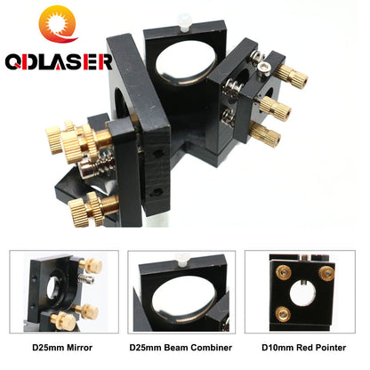 QDLASER Laser Mechanical Parts Beam Combiner Set /E Series 1st Mirror Mount For Co2 Laser Machine