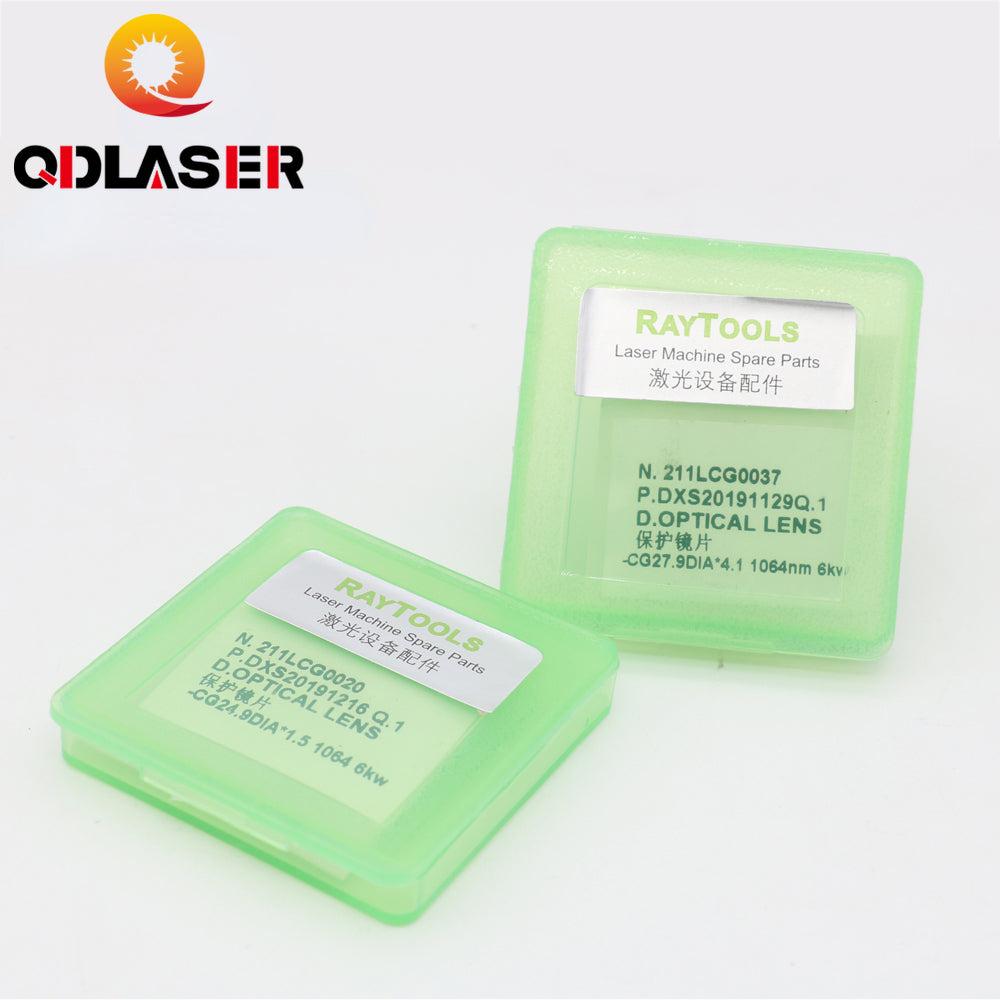 QDLASER 24.9*1.5 27.9*4.1 Optical Protective Laser Lens for Raytools BM114 Laser Cutting Head