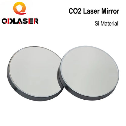 QDLASER 3pcs Co2 Laser Si reflective Mirrors 25mm for Laser Engraver Gold-Plated Silicon Reflector Lenses