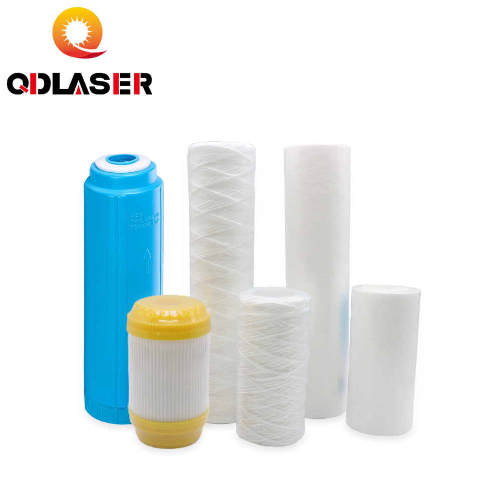 QDLASER Ion Resin Filter 5 inches / 10 inches Water Purification Filter Coolers for Fiber Lasers