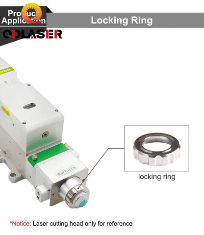 QDLASER Raytools Fiber optic cutting head tight locking ring BT220/BM115 & BT240/BM109 & BM111 & BT240S Nozzle Connection Part