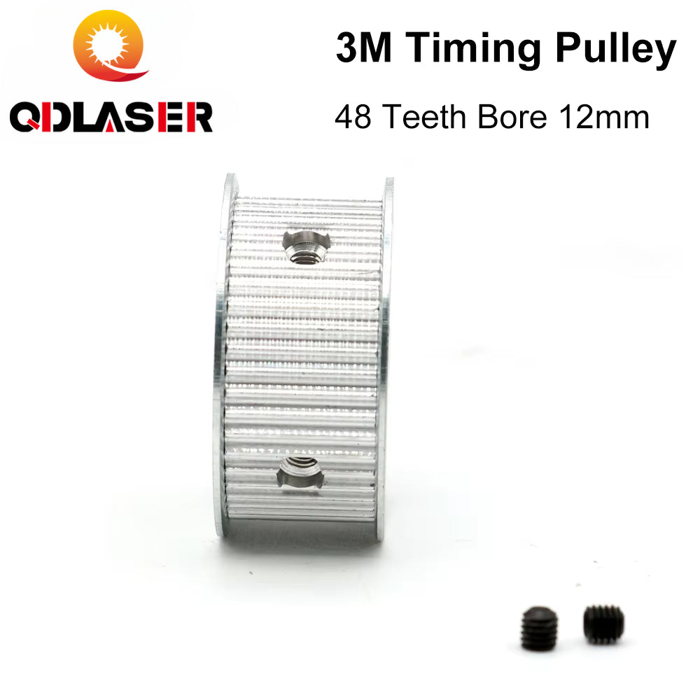 HTD 3M 48 Teeth Timing Pulley for CO2 Laser Cutting Machine - High Precision