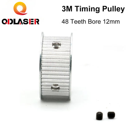 HTD 3M 48 Teeth Timing Pulley for CO2 Laser Cutting Machine - High Precision