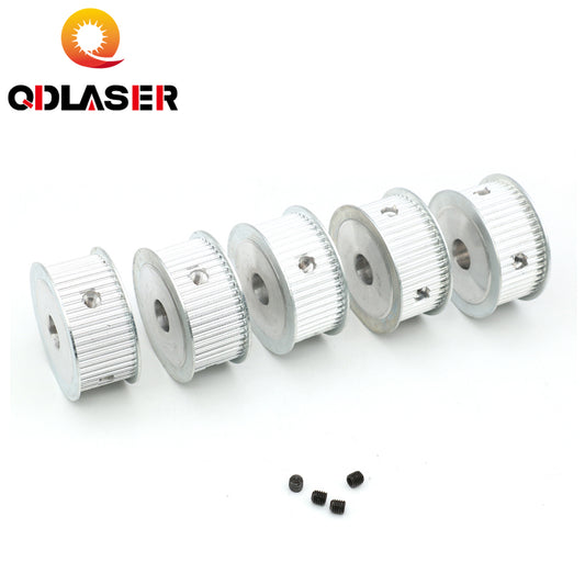 QDLASER HTD-3M Aluminum Timing Pulley, Smooth Mini Belt Pulley