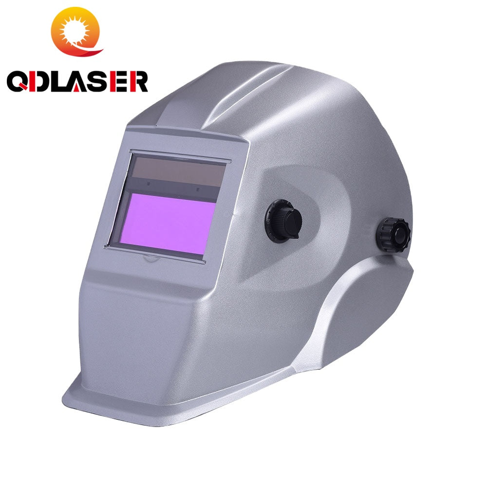 QDLASER Auto Darkening Welding Helmet Mask Welding 100X 49mm Viewing Area for Laser Welding
