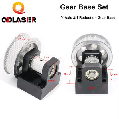 Reduction Gear Base Set Mechanical Parts for Co2 Laser Engraving Cutting Machine