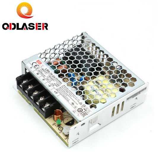 QDLASER Meanwell LRS-75 Switching Power Supply 12V 6A / 24V 3.2A 75W Original MW Taiwan Brand for Laser Controller