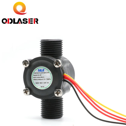 QDLASER Cold & Heat Exchange Equipment Parts Water Flow Sensor for Cooling Chiller for Laser Cutting Machine