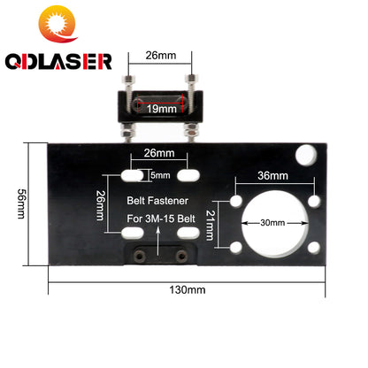 QDLASER C Series Black CO2 Laser Head for Laser Equipment Parts Support 20mm Laser Lens 25mm Mirror Mount