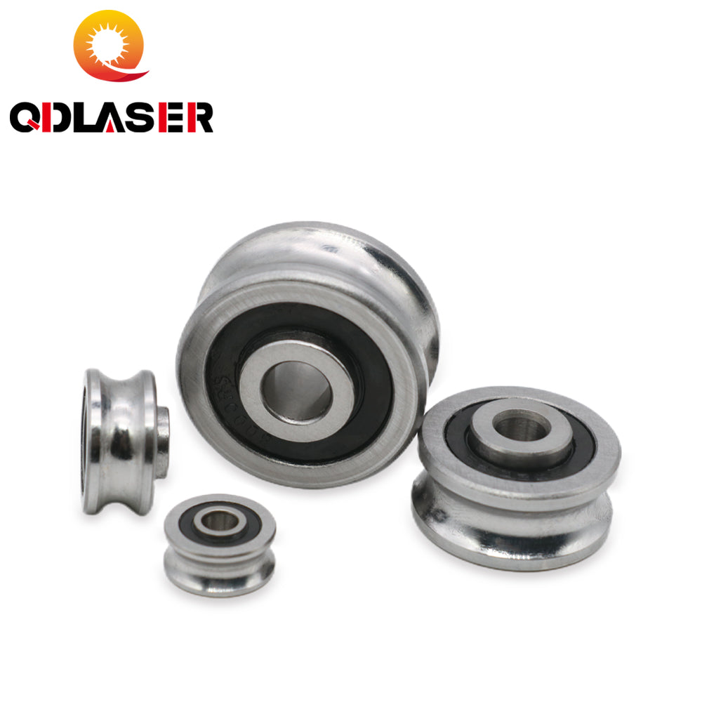 QDLASER Bearings 5 Pcs 5G10 5G15 5G20 5G25 Groove Ball Bearings for CO2 Laser Engraving Cutting Machine U Groove Bearing