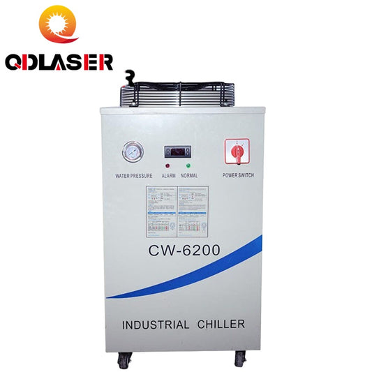 QDLASER CW-6200 CO2 RF Tube Laser Chiller for CO2 Laser Engraving Cutting Machine