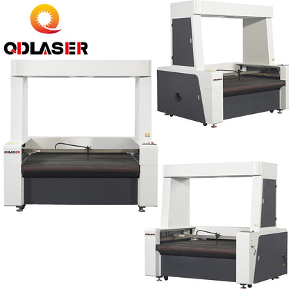 80W/100W/130W/150W 1610F-CCD Co2  Fabric Cutting Machine for Synthetic Leather, Artificial Leather, Cloth and Fur