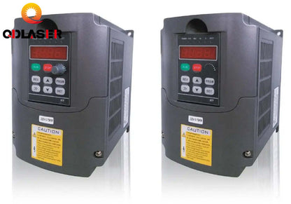 QDLASER 4kw VFD Variable Frequency Drive VFD Inverter 3HP 380v Frequency Inverter Spindle Motor Speed Control