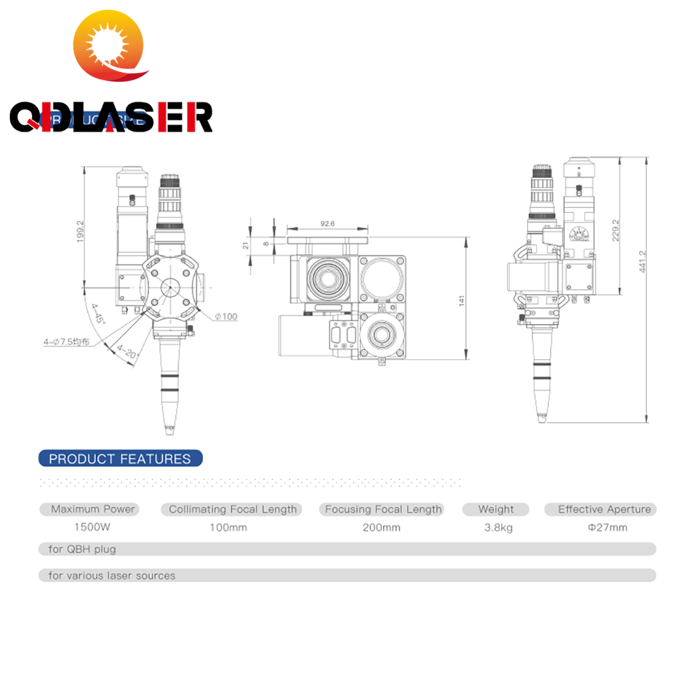 1.5KW Fiber Laser Wobble Welding Head For Laser Welding Solutions WSX ND24