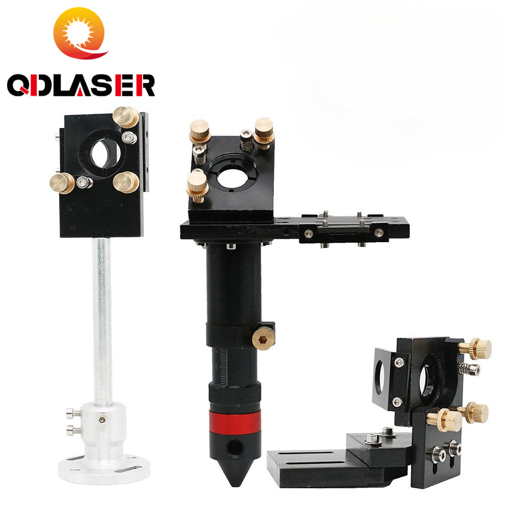 QDLASER High Quality CO2 Laser Head Focus Lens 20mm Reflective Mirror 25mm Integrative Mount for Laser Engraving Cutting Machine