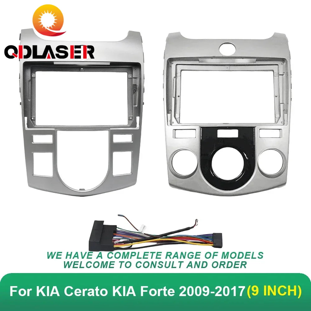 9 Inch Car Frame Fascia Adapter for KIA Cerato KIA Forte 2009-2017 Android Radio Dash Fitting Panel Kit