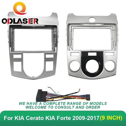 9 Inch Car Frame Fascia Adapter for KIA Cerato KIA Forte 2009-2017 Android Radio Dash Fitting Panel Kit