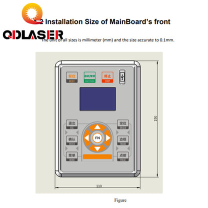 QDLASER RUIDA CO2 Laser Control Board RDC5121 for CO2 Laser Machine Offline Control System