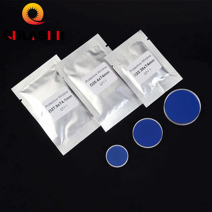 Fiber Laser Protection Window Lens Protective Windows Dia20/22.35/24.9/25.4/26.5/27.9 for WSX Precitec Raytools Laser Heads