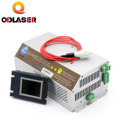 QDLASER 100-120W CO2 Laser Power Supply Monitor AC90-250V  EFR Tube for CO2 Laser Engraving Cutting Machine Z100 Z Series