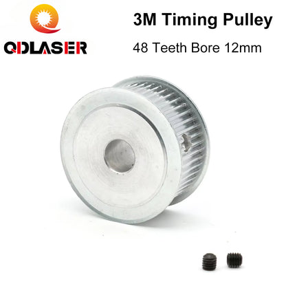 HTD 3M 48 Teeth Timing Pulley for CO2 Laser Cutting Machine - High Precision